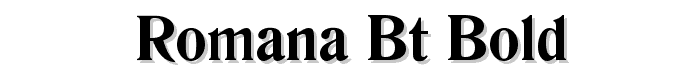 Romana BT Bold font